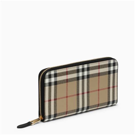 america brand burberry pattern wallet|burberry zipper wallet.